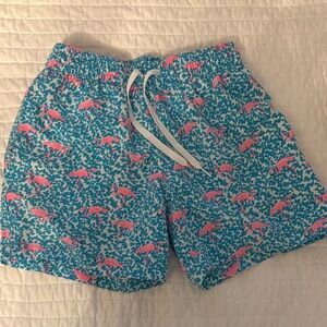 Chubbies men’s XS Teal and Coral Patterned Shorts